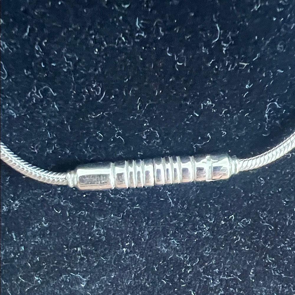Their Rounded Bar Elegant Silver Necklace View 5